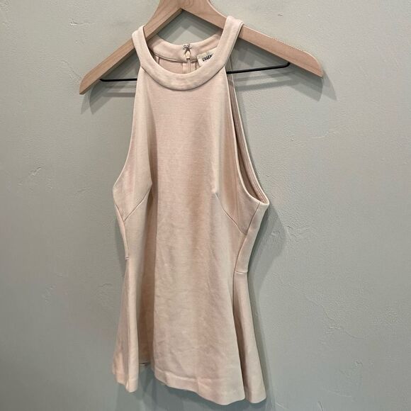 L'AGENCE Light Pink Sleeveless Halter Top Blouse - Size: XS - Picture 6 of 9